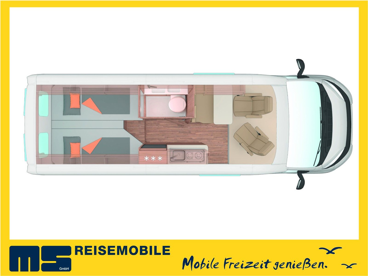 Weinsberg CARABUS 630 ME-EDITION FIRE /-2026-/EINZELBETTEN - Mobil kemping: gambar 2 Weinsberg CARABUS 630 ME-EDITION FIRE /-2026-/EINZELBETTEN - Mobil kemping: gambar 2
