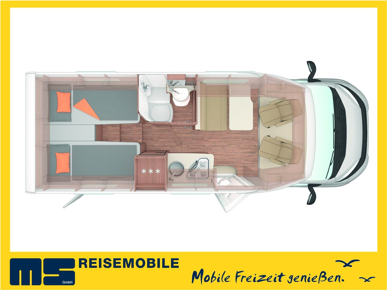 Weinsberg CARACOMPACT 600 MEG EDITION-PEPPER/ EINZELBETTEN - Mobil rumah semi-terintegrasi: gambar 2 Weinsberg CARACOMPACT 600 MEG EDITION-PEPPER/ EINZELBETTEN - Mobil rumah semi-terintegrasi: gambar 2