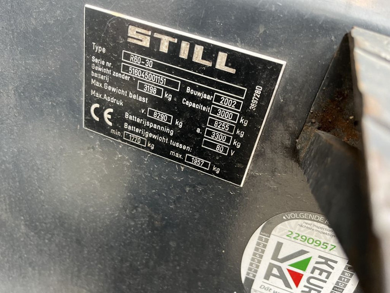 Still heftruck forklift R60-30 heftruck duplo460 sideshift 2002 - Forklift listrik: gambar 4 Still heftruck forklift R60-30 heftruck duplo460 sideshift 2002 - Forklift listrik: gambar 4