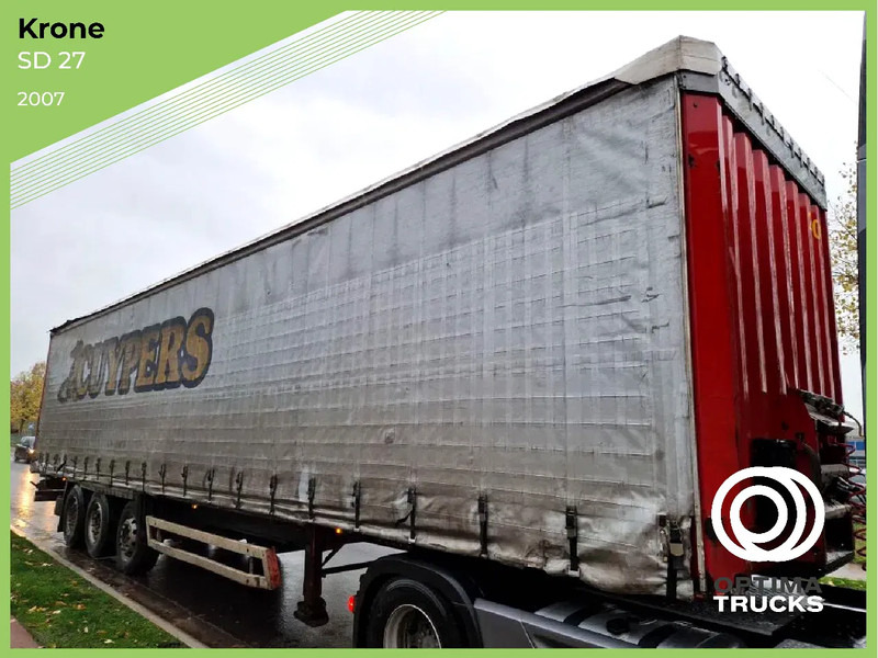 Krone SD 27 / HUBDACH / TOIT LEVANT / HEFDAK / COIL / COILMULDE / FOSSE Á BOBINE - Semi-trailer dengan terpal samping: gambar 1 Krone SD 27 / HUBDACH / TOIT LEVANT / HEFDAK / COIL / COILMULDE / FOSSE Á BOBINE - Semi-trailer dengan terpal samping: gambar 1
