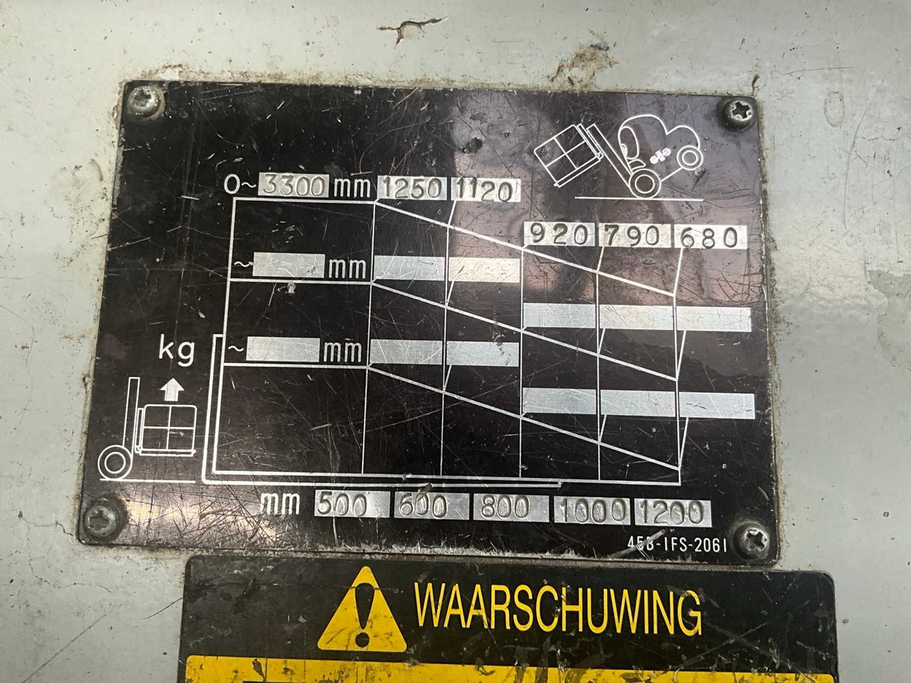 Forklift 1991 KOMATSU FB13M-2 FORKLIFT: gambar 12