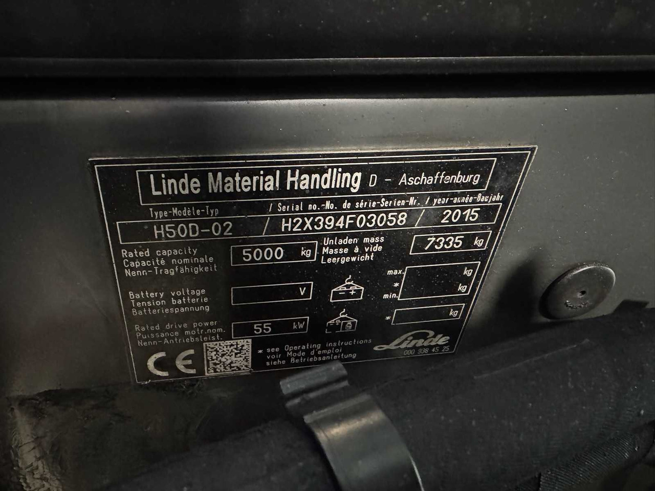 Forklift 2015 LINDE H50D 5,000KG TRIPLEX 666CM 3RD+4TH VALVE DIESEL FORKLIFT FORKLIFT 15,042 HOURS.: gambar 19 Forklift 2015 LINDE H50D 5,000KG TRIPLEX 666CM 3RD+4TH VALVE DIESEL FORKLIFT FORKLIFT 15,042 HOURS.: gambar 19