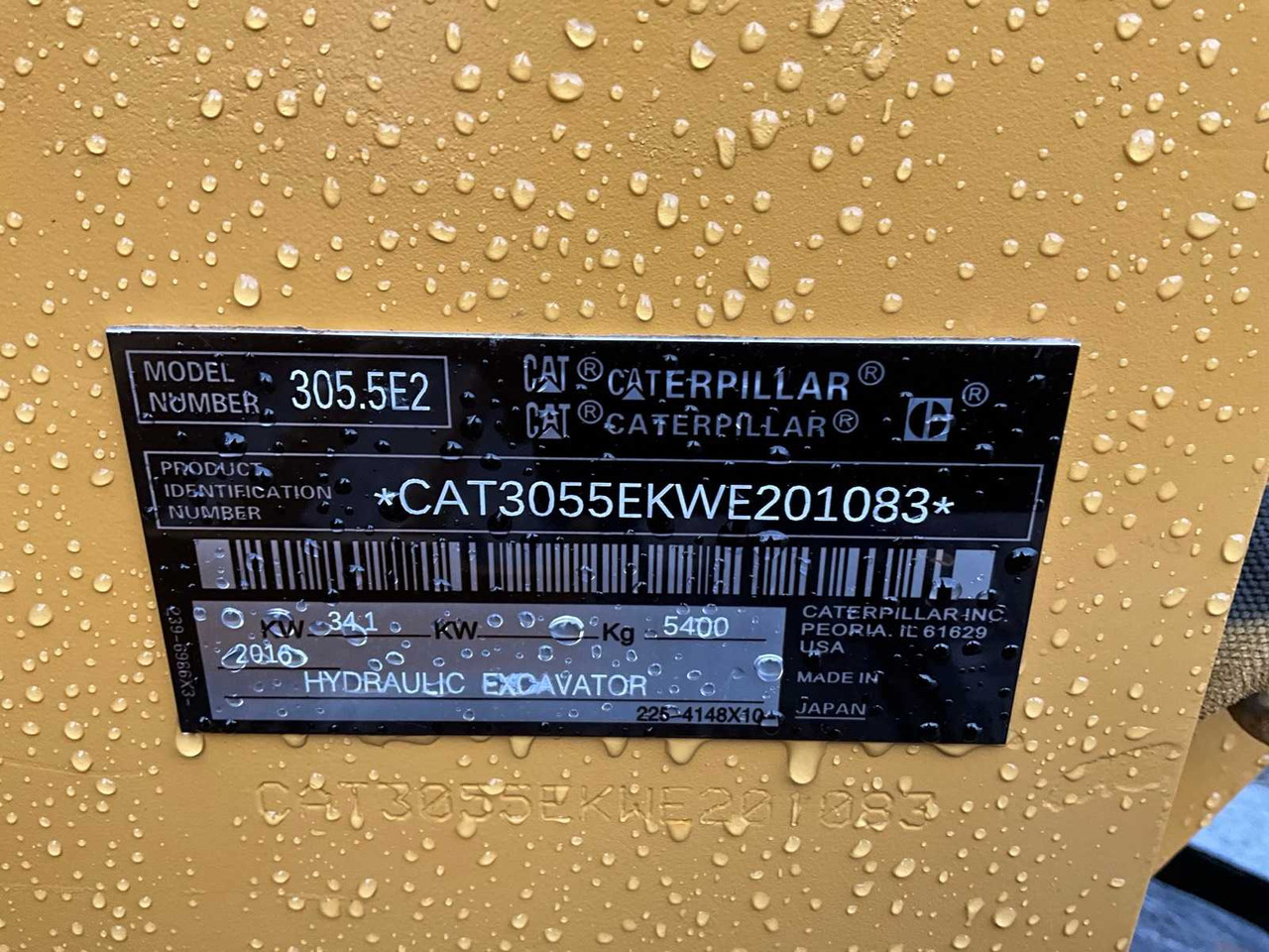 Ekskavator 2016 CATERPILLAR 305.5E2 MIDI EXCAVATOR: gambar 29