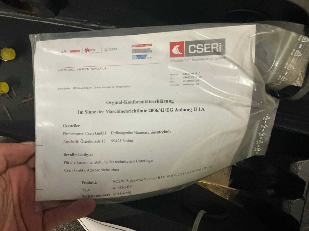 2018 YANMAR 5455750010 QUICK COUPLER, HYDR. - Wheel loader: gambar 5 2018 YANMAR 5455750010 QUICK COUPLER, HYDR. - Wheel loader: gambar 5