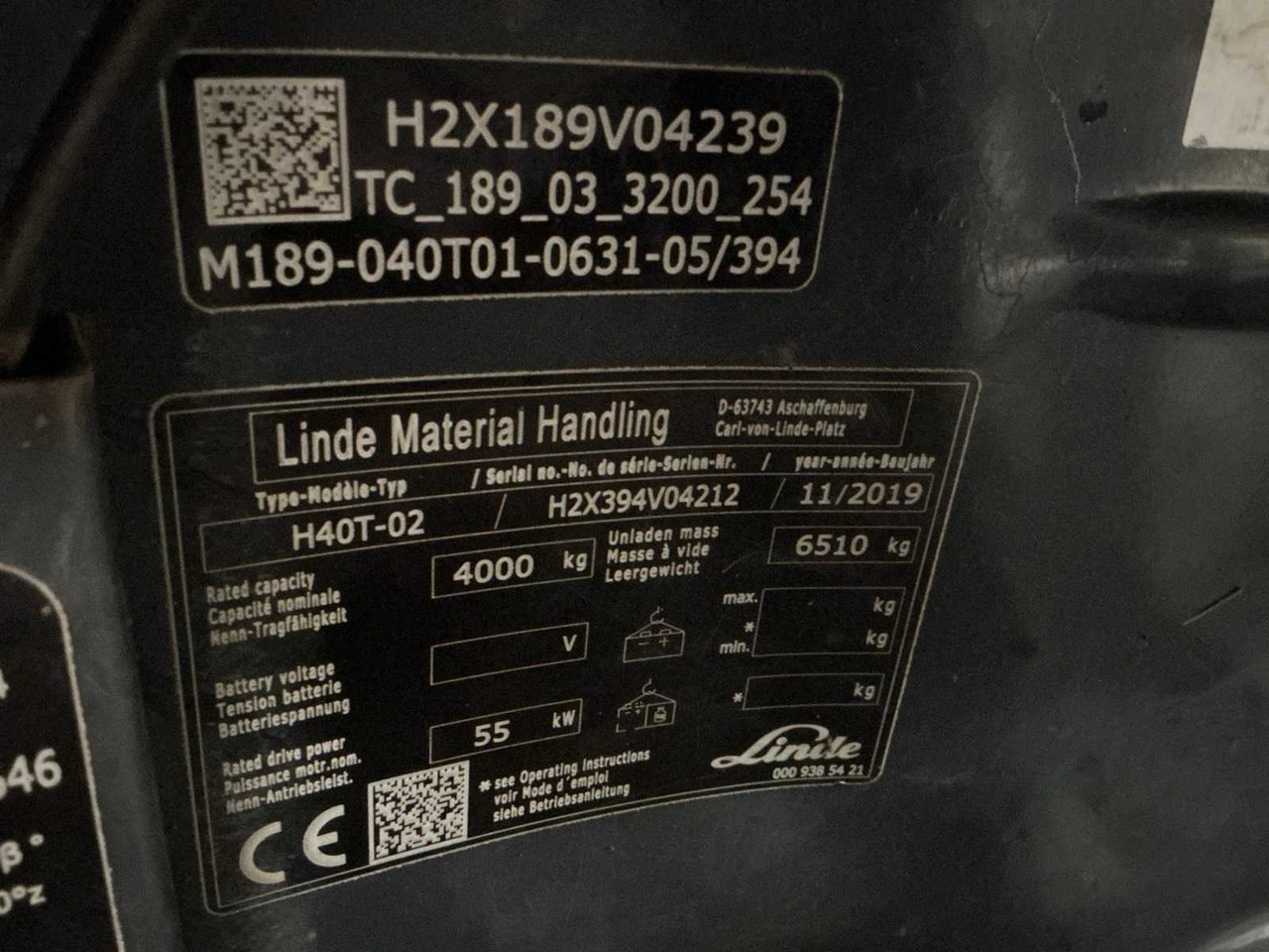 2019 LINDE H40T-02 FORKLIFT - Forklift: gambar 1 2019 LINDE H40T-02 FORKLIFT - Forklift: gambar 1