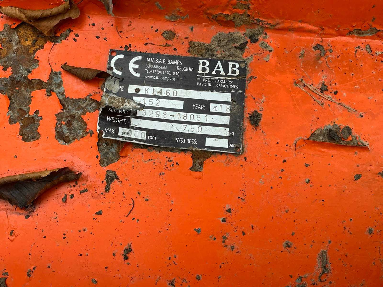 B.A.B. KL460 - Mesin pemotong chopper/ Mulcher: gambar 4 B.A.B. KL460 - Mesin pemotong chopper/ Mulcher: gambar 4