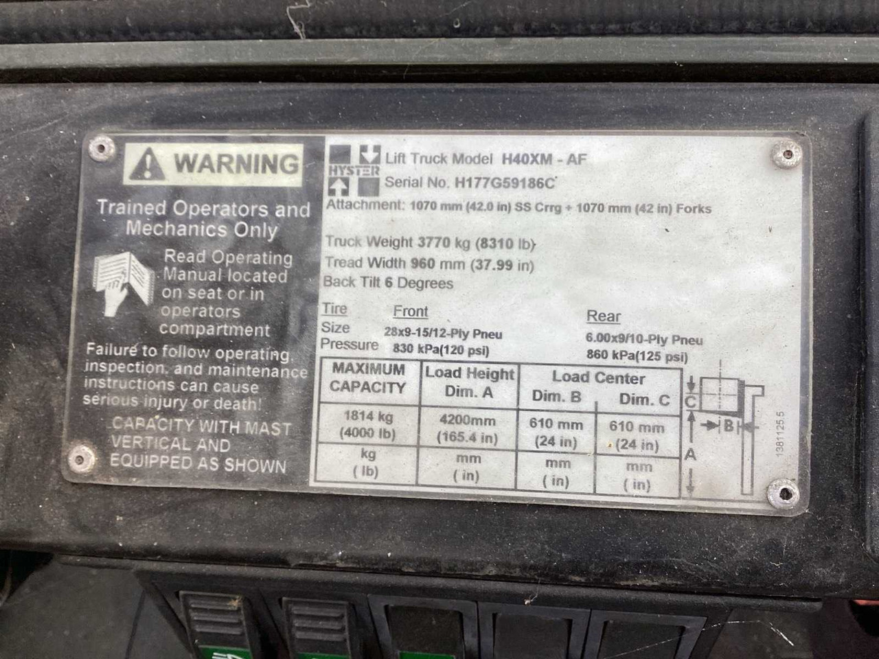 Forklift HYSTER H40XM FORKLIFT: gambar 14
