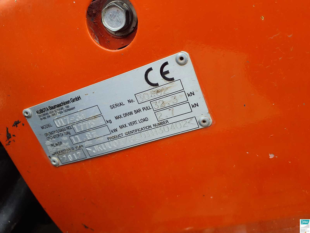 KUBOTA U17-3 ALPHA ELECTRIC KUBOTA SHORT TAIL TAIL EXCAVATOR, EXCAVATOR, EXCAVATOR - Backhoe loader: gambar 5 KUBOTA U17-3 ALPHA ELECTRIC KUBOTA SHORT TAIL TAIL EXCAVATOR, EXCAVATOR, EXCAVATOR - Backhoe loader: gambar 5