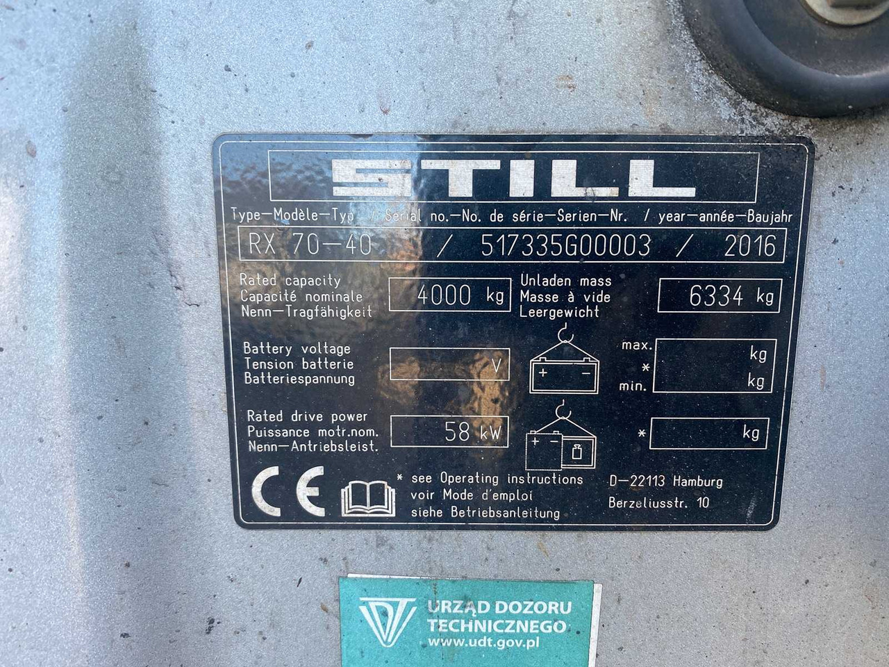 Forklift STILL - 2016 - RX 70-40 T - FORKLIFT: gambar 10 Forklift STILL - 2016 - RX 70-40 T - FORKLIFT: gambar 10