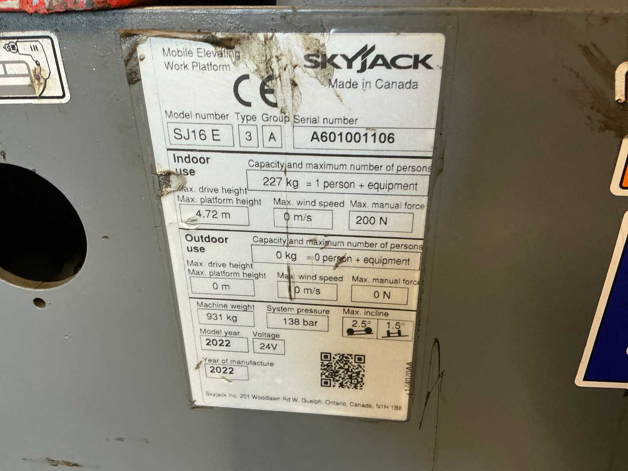Platform pengangkat Skyjack SJ16E: gambar 21