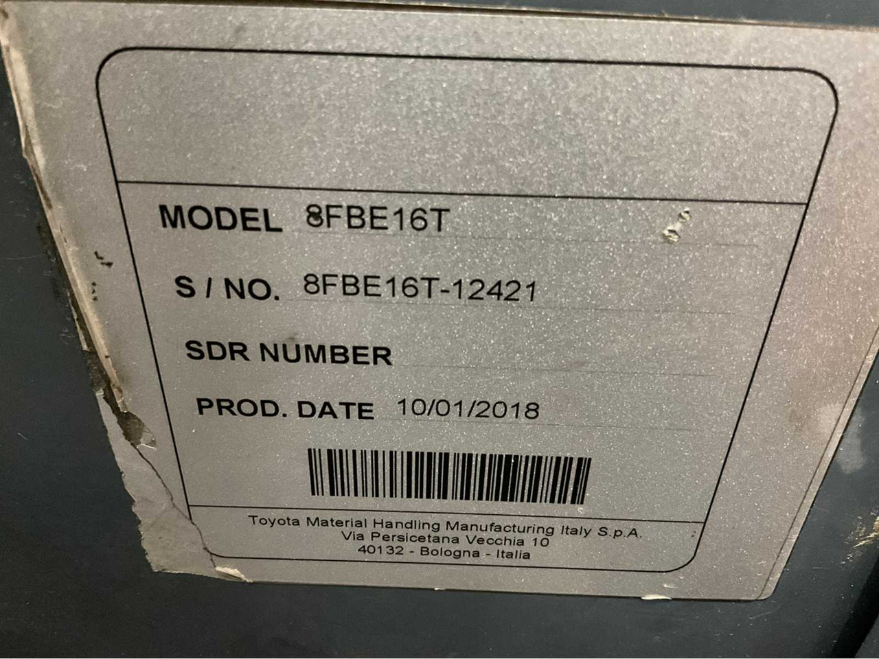 Forklift TOYOTA - 2018 - 8FBE16T - FORKLIFT, FREELIFT, SIDE SHIFT - PLASTIC ROOF - 4TH FUNCTION: gambar 17 Forklift TOYOTA - 2018 - 8FBE16T - FORKLIFT, FREELIFT, SIDE SHIFT - PLASTIC ROOF - 4TH FUNCTION: gambar 17