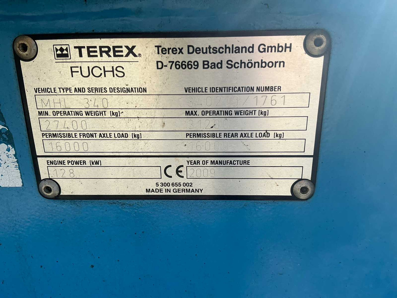 Ekskavator roda Terex-Fuchs MHL 340: gambar 42