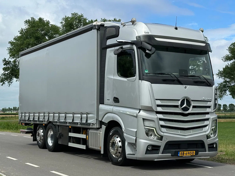 Mercedes-Benz Actros ACTROS 2545LL EURO6. 2021. Schuifzeil Bakwagen met Laadklep. - Truk dengan terpal samping: gambar 2 Mercedes-Benz Actros ACTROS 2545LL EURO6. 2021. Schuifzeil Bakwagen met Laadklep. - Truk dengan terpal samping: gambar 2