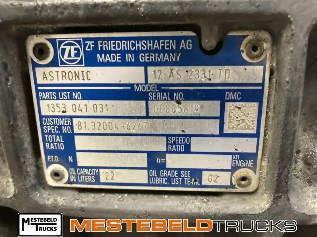 MAN Versn bak 12 AS 2130 TD - Gearbox dan bagiannya untuk Truk: gambar 4 MAN Versn bak 12 AS 2130 TD - Gearbox dan bagiannya untuk Truk: gambar 4