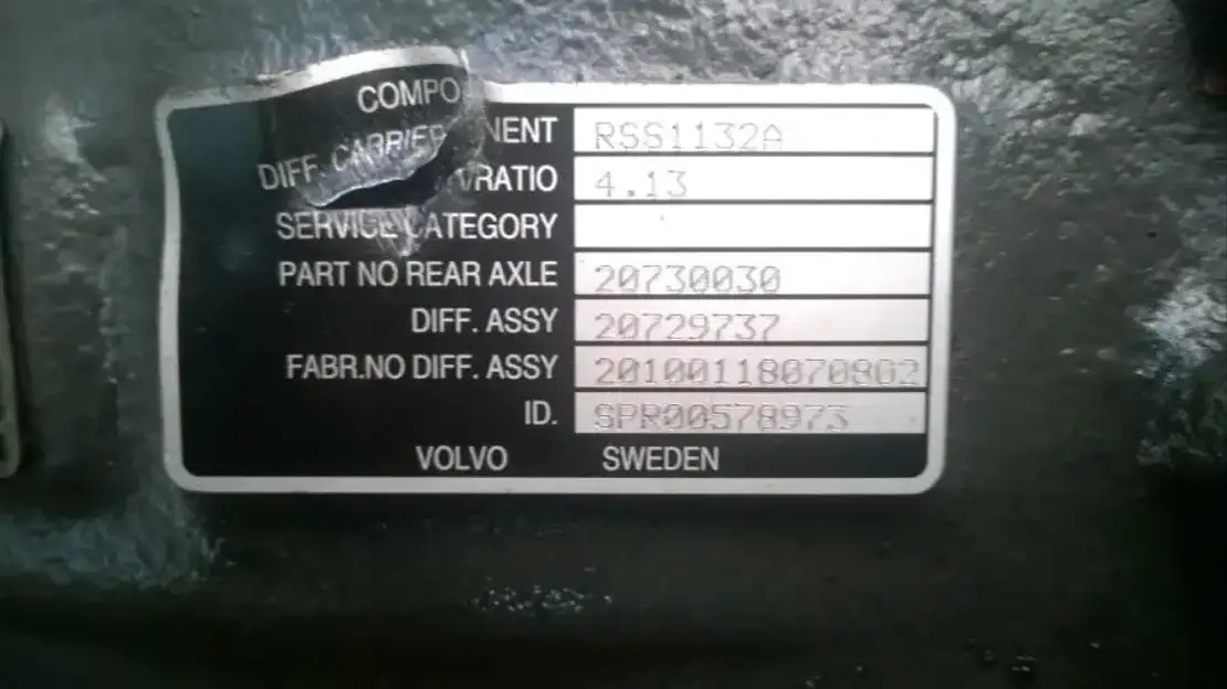 Volvo Differentieel RSS1132A - As roda belakang untuk Truk: gambar 2 Volvo Differentieel RSS1132A - As roda belakang untuk Truk: gambar 2