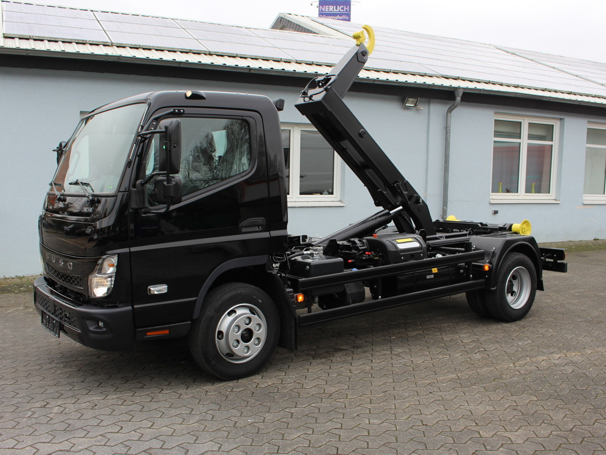 FUSO Canter FUSO 9C18 City Abrollkipper Hooklift Bla - Hook lift, Truk derek: gambar 1 FUSO Canter FUSO 9C18 City Abrollkipper Hooklift Bla - Hook lift, Truk derek: gambar 1