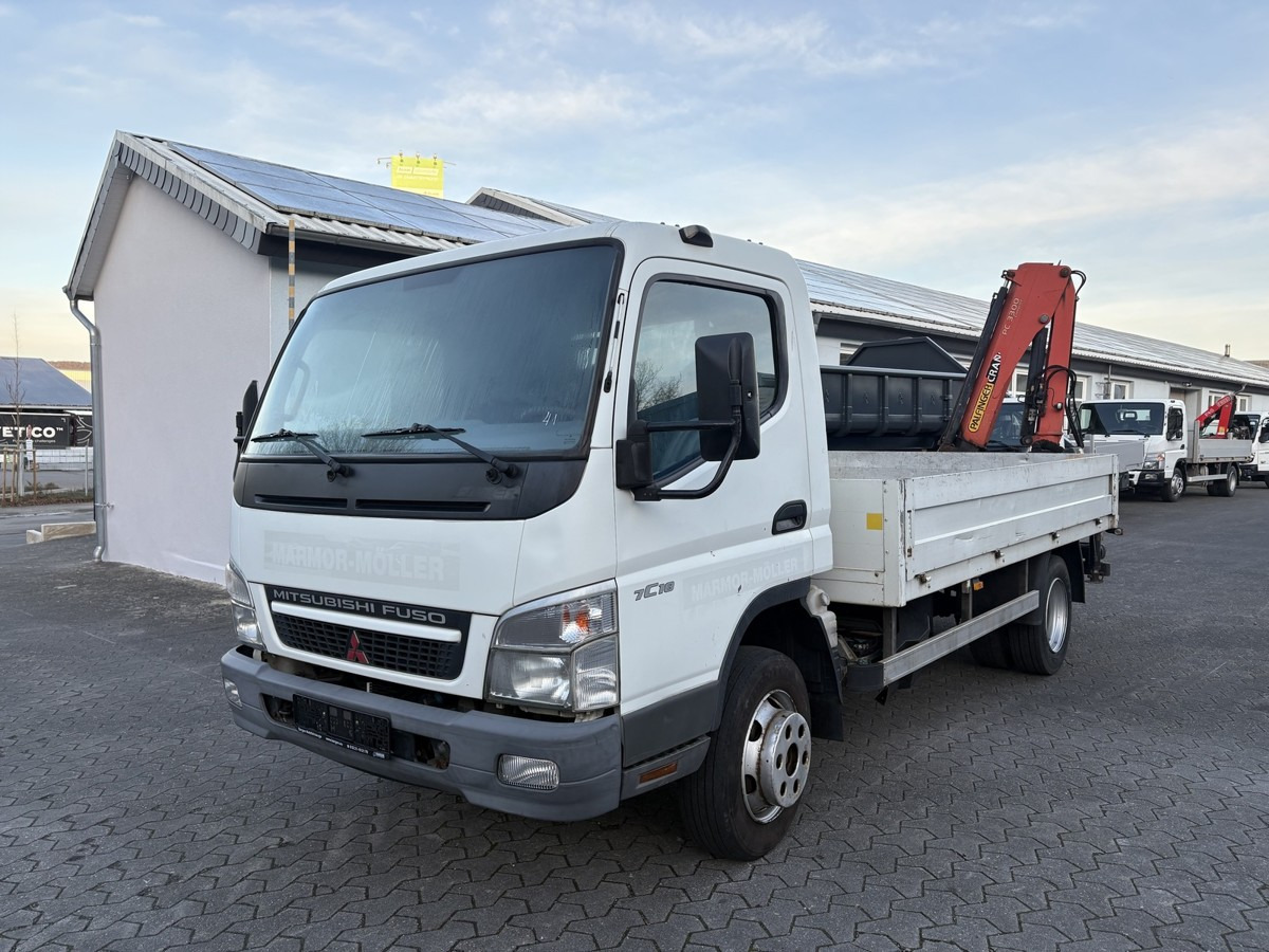 FUSO FUSO 7C18 Canter Pritsche 3.8m Kran 2x hydr. - Van flatbed: gambar 1 FUSO FUSO 7C18 Canter Pritsche 3.8m Kran 2x hydr. - Van flatbed: gambar 1