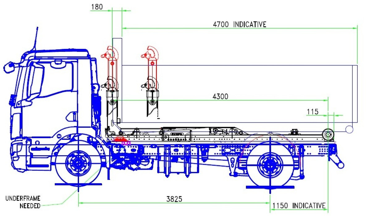 MAN TGM 15.250 Abrollkipper hydr. Haken 900-1570mm - Hook lift: gambar 2 MAN TGM 15.250 Abrollkipper hydr. Haken 900-1570mm - Hook lift: gambar 2