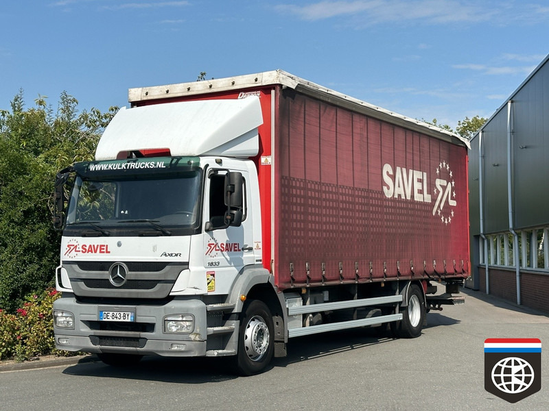 Mercedes-Benz AXOR 1833 TAIL LIFT - MANUAL GEARBOX - Truk dengan terpal samping: gambar 1 Mercedes-Benz AXOR 1833 TAIL LIFT - MANUAL GEARBOX - Truk dengan terpal samping: gambar 1