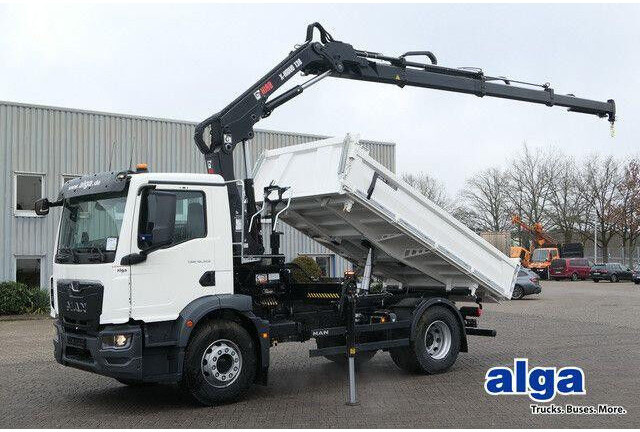 MAN 18.320 TGM BB, Kran Hiab X-Hiduo 138, Funk, AHK - Truk jungkit: gambar 1 MAN 18.320 TGM BB, Kran Hiab X-Hiduo 138, Funk, AHK - Truk jungkit: gambar 1