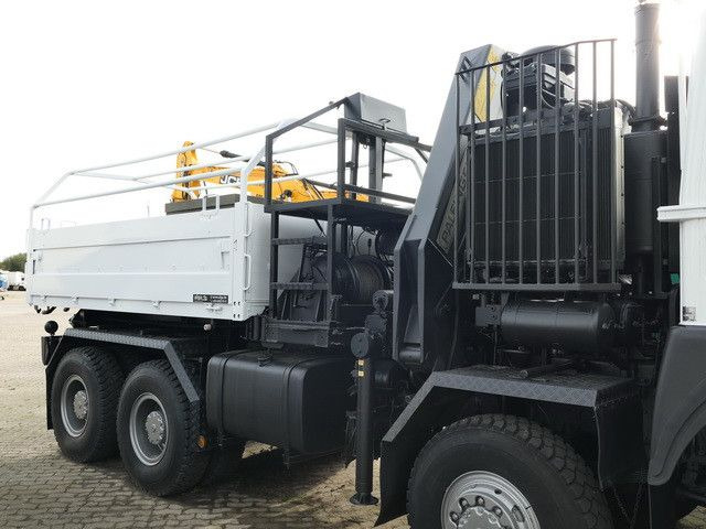 MAN 34.440 8x8, Allrad, Kran, 2x Seilwinde, 2x AHK - Truk flatbed, Truk derek: gambar 2 MAN 34.440 8x8, Allrad, Kran, 2x Seilwinde, 2x AHK - Truk flatbed, Truk derek: gambar 2