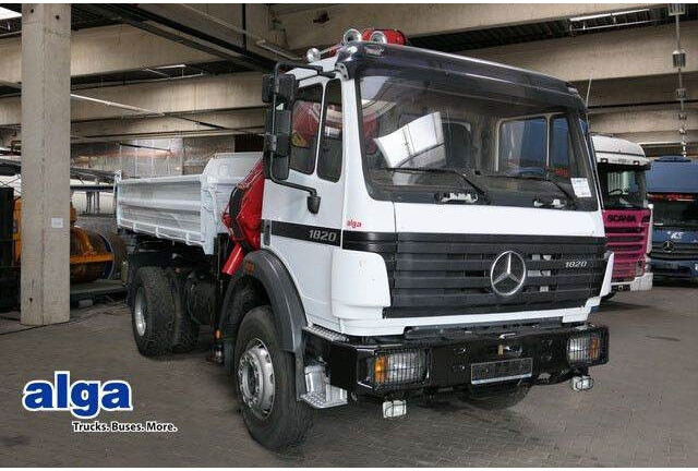 Mercedes-Benz 1820 AK 4x4, HMF 1003 K2, Allrad, AHK, Blattfed. - Truk jungkit: gambar 1 Mercedes-Benz 1820 AK 4x4, HMF 1003 K2, Allrad, AHK, Blattfed. - Truk jungkit: gambar 1