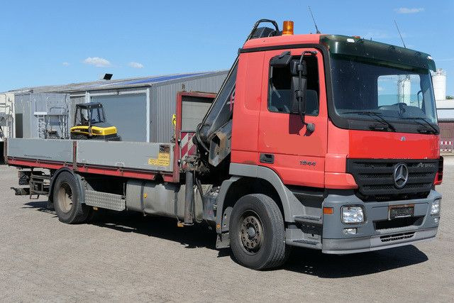 Truk flatbed, Truk derek Mercedes-Benz 1844 L Actros 4x2, Hiab 144E-3, Funk, Voll-Luft: gambar 6