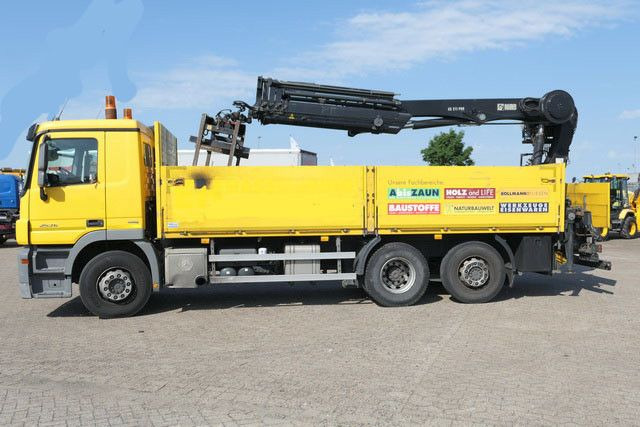 Mercedes-Benz 2536 Actros/MP3/HIAB 211DL/AHK/Klima - Truk flatbed, Truk derek: gambar 4 Mercedes-Benz 2536 Actros/MP3/HIAB 211DL/AHK/Klima - Truk flatbed, Truk derek: gambar 4