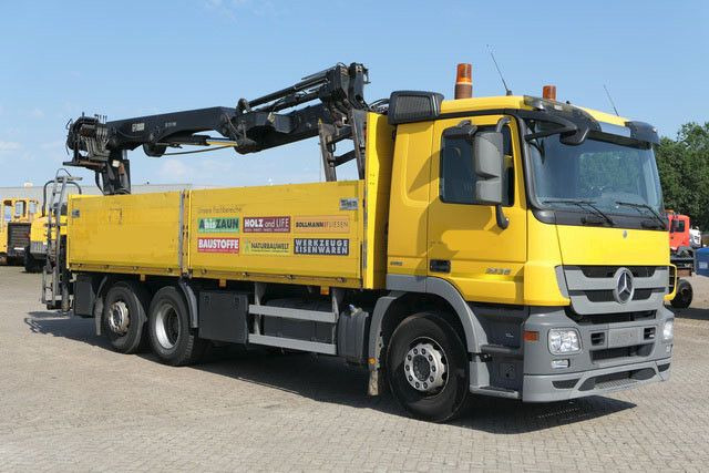 Mercedes-Benz 2536 Actros/MP3/HIAB 211DL/AHK/Klima - Truk flatbed, Truk derek: gambar 3 Mercedes-Benz 2536 Actros/MP3/HIAB 211DL/AHK/Klima - Truk flatbed, Truk derek: gambar 3