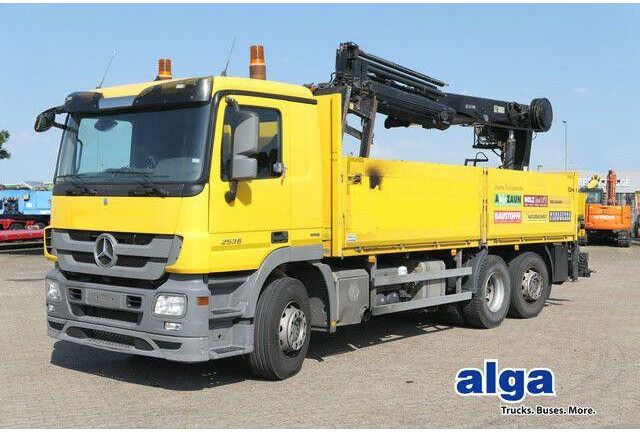 Mercedes-Benz 2536 Actros/MP3/HIAB 211DL/AHK/Klima - Truk flatbed: gambar 1 Mercedes-Benz 2536 Actros/MP3/HIAB 211DL/AHK/Klima - Truk flatbed: gambar 1