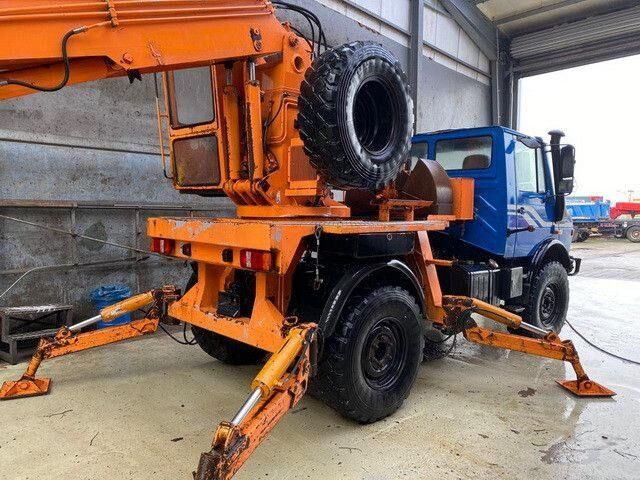 Unimog U 1450 4x4, Zug & Bergwinde, Kran, Greifer, AH - Peralatan konstruksi: gambar 2 Unimog U 1450 4x4, Zug & Bergwinde, Kran, Greifer, AH - Peralatan konstruksi: gambar 2