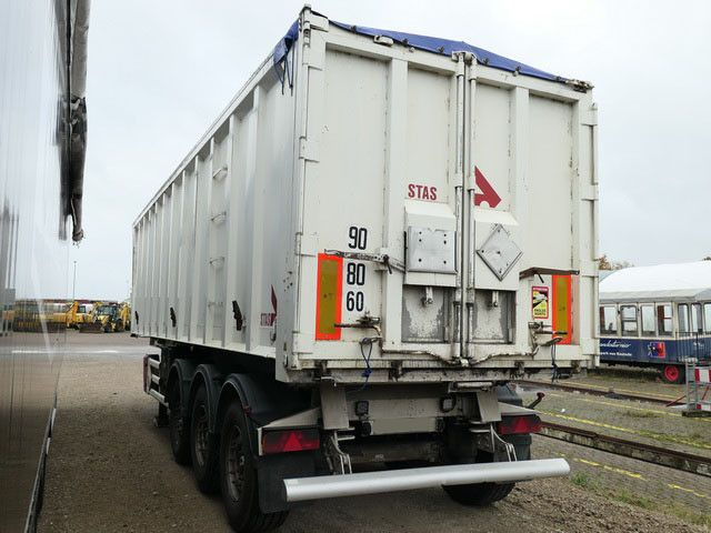 Semi-trailer jungkit Stas S339CX, Alu, 50m³, Kombitür,Getreide,Alu-Chassis: gambar 6