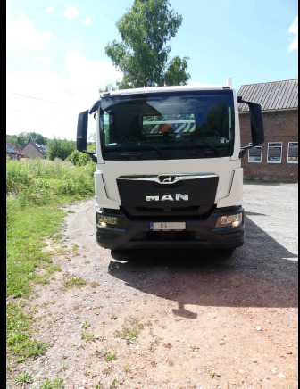 Camion plateau ridelle avec grue MAN TGM18,250 (2022-3.278 km) - Truk flatbed, Truk derek: gambar 2 Camion plateau ridelle avec grue MAN TGM18,250 (2022-3.278 km) - Truk flatbed, Truk derek: gambar 2