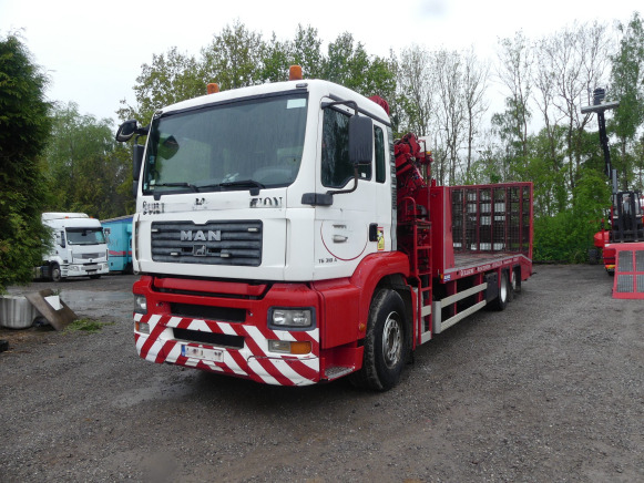 Camion porte engin avec grue MAN SH 26 FNLC (TG310A) (2001-598.228 km) (WMAH17ZZZ1M330134) - Mobil derek: gambar 1 Camion porte engin avec grue MAN SH 26 FNLC (TG310A) (2001-598.228 km) (WMAH17ZZZ1M330134) - Mobil derek: gambar 1