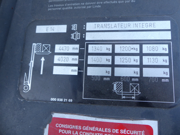 Chariot élévateur électrique Fenwick-Linde E 14-02 - Forklift listrik: gambar 5 Chariot élévateur électrique Fenwick-Linde E 14-02 - Forklift listrik: gambar 5