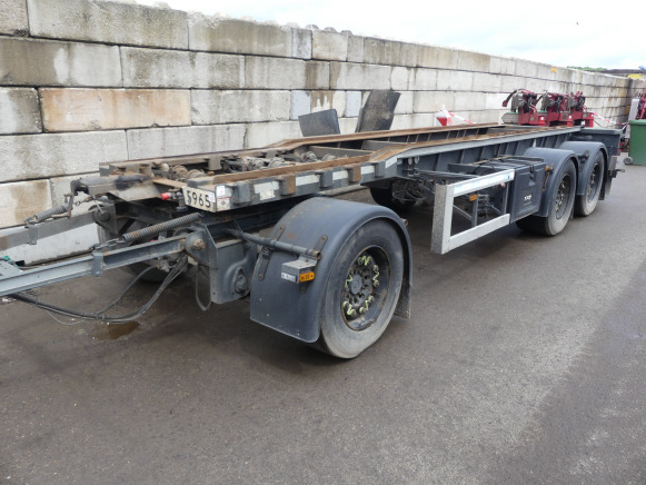 REF:WS-SH-57 - Remorque porte container GS Meppel ALC-2700N - Trailer pengangkut mobil: gambar 1 REF:WS-SH-57 - Remorque porte container GS Meppel ALC-2700N - Trailer pengangkut mobil: gambar 1