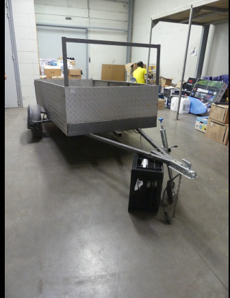 Remorque simple essieu 500 kg marque et modèle inconnu - Trailer: gambar 1 Remorque simple essieu 500 kg marque et modèle inconnu - Trailer: gambar 1
