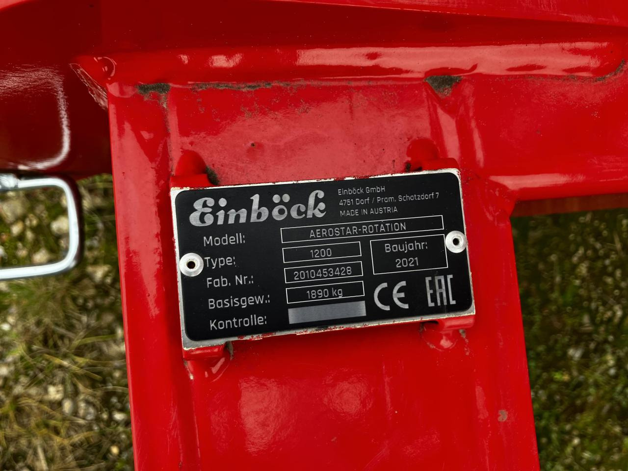 Einböck Aerostar 1200 Classic - Mesin pengolahan tanah: gambar 5 Einböck Aerostar 1200 Classic - Mesin pengolahan tanah: gambar 5