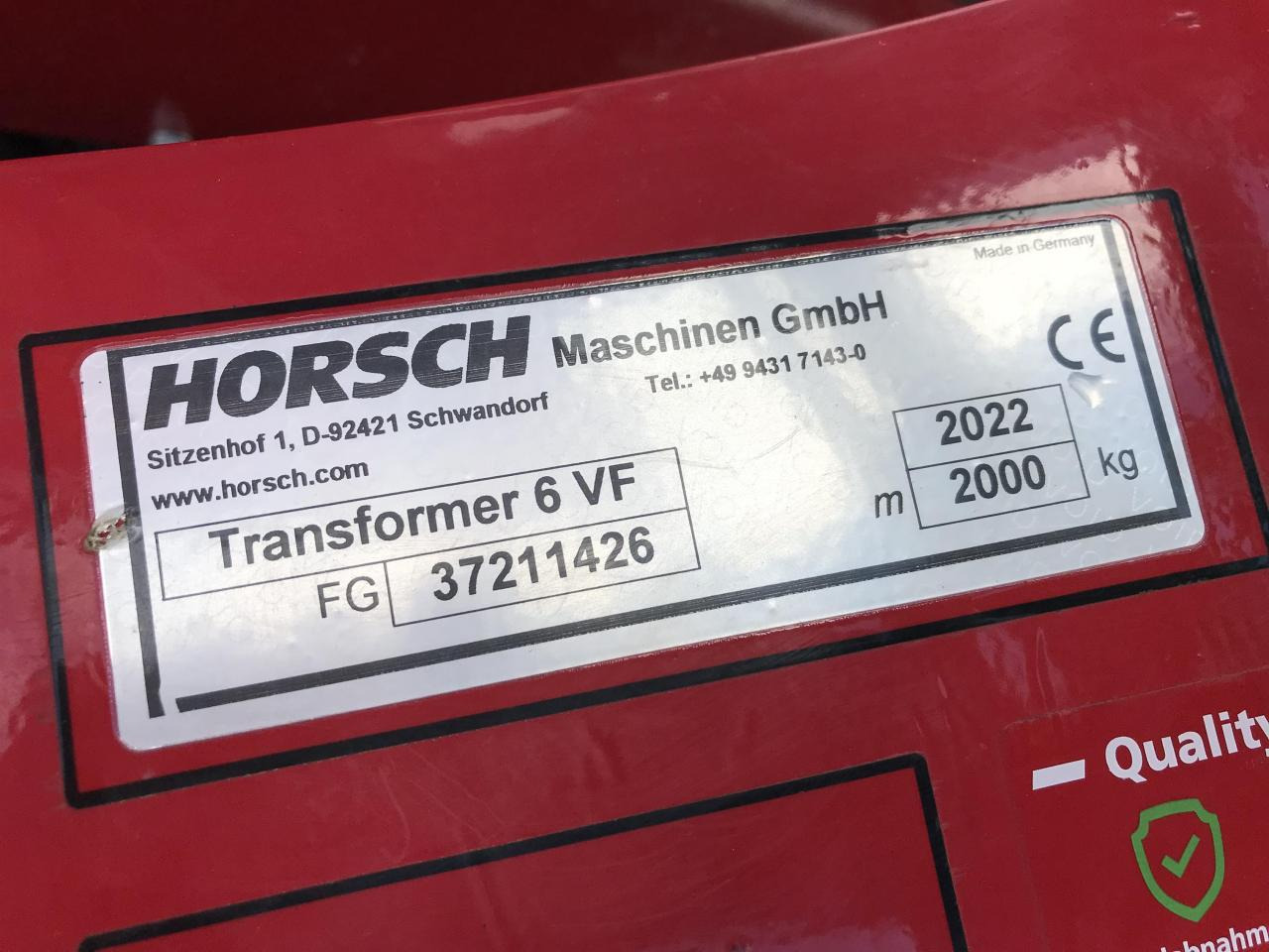 Mesin pengolahan tanah Horsch Transformer 6 VF: gambar 10