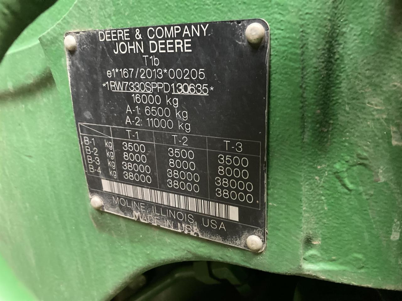 John Deere 7R 330 - Traktor: gambar 4 John Deere 7R 330 - Traktor: gambar 4