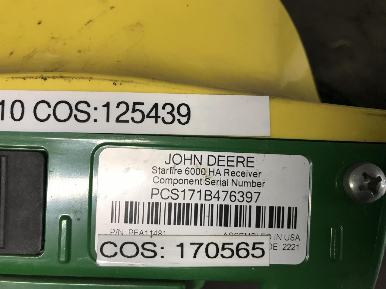 John Deere SF6000 - Sistem navigasi untuk Peralatan pertanian: gambar 3 John Deere SF6000 - Sistem navigasi untuk Peralatan pertanian: gambar 3