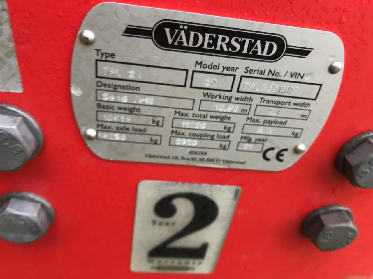Leasing Väderstad Tempo L Väderstad Tempo L: gambar 9