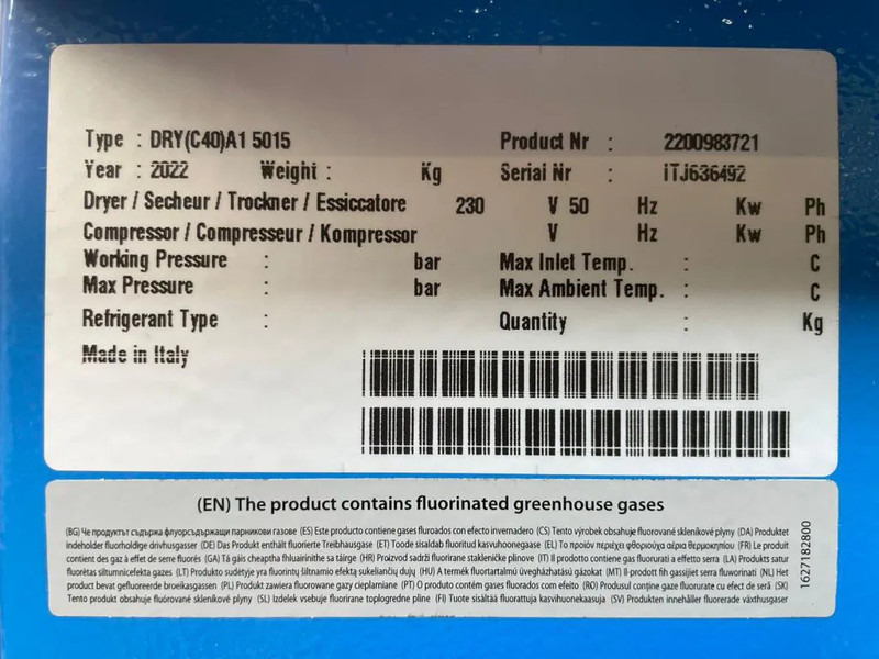 Kompresor udara baru Alup Sonetto 5 + 200 Elektrische Schroefcompressor 4 kW 470 L / min 10 Bar met droger en ketel: gambar 11 Kompresor udara baru Alup Sonetto 5 + 200 Elektrische Schroefcompressor 4 kW 470 L / min 10 Bar met droger en ketel: gambar 11