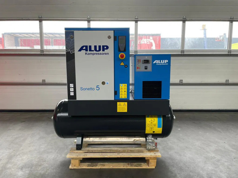 Alup Sonetto 5 + 200 Elektrische Schroefcompressor 4 kW 470 L / min 10 Bar met droger en ketel - Kompresor udara: gambar 1 Alup Sonetto 5 + 200 Elektrische Schroefcompressor 4 kW 470 L / min 10 Bar met droger en ketel - Kompresor udara: gambar 1