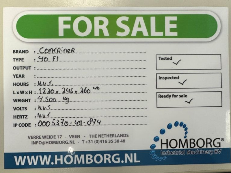 Kontainer pengiriman Container 40 ft container High Cube used Container: gambar 13