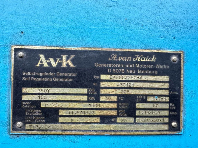 Genset Dorman 6LDTII AvK 150 kVA Noodstroom generatorset Ex Emergency 465 hours: gambar 11