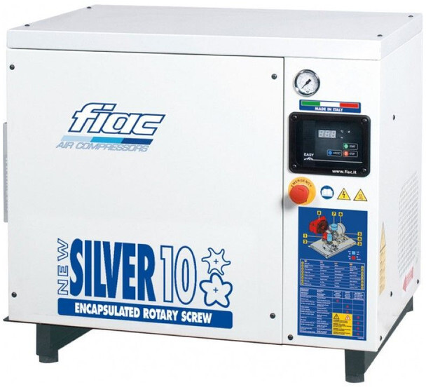 Fiac New Silver 10 Silent 7.5 kW 860 L / min 10 bar Elektrische Schroefcompressor - Kompresor udara: gambar 1 Fiac New Silver 10 Silent 7.5 kW 860 L / min 10 bar Elektrische Schroefcompressor - Kompresor udara: gambar 1