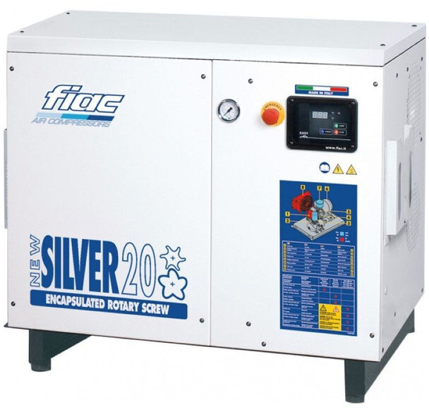 Fiac New Silver 20 Silent 15 kW 1900 L / min 10 Bar Elektrische Schroefcompressor - Kompresor udara: gambar 1 Fiac New Silver 20 Silent 15 kW 1900 L / min 10 Bar Elektrische Schroefcompressor - Kompresor udara: gambar 1