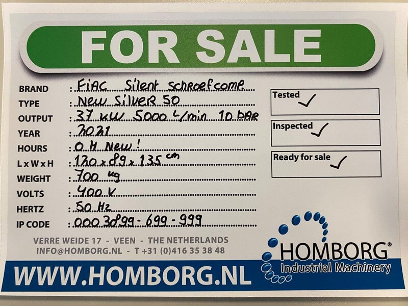 Fiac New Silver 50 Silent 37 kW 5000 L / min 10 Bar Elektrische Schroefcompressor - Kompresor udara: gambar 2 Fiac New Silver 50 Silent 37 kW 5000 L / min 10 Bar Elektrische Schroefcompressor - Kompresor udara: gambar 2