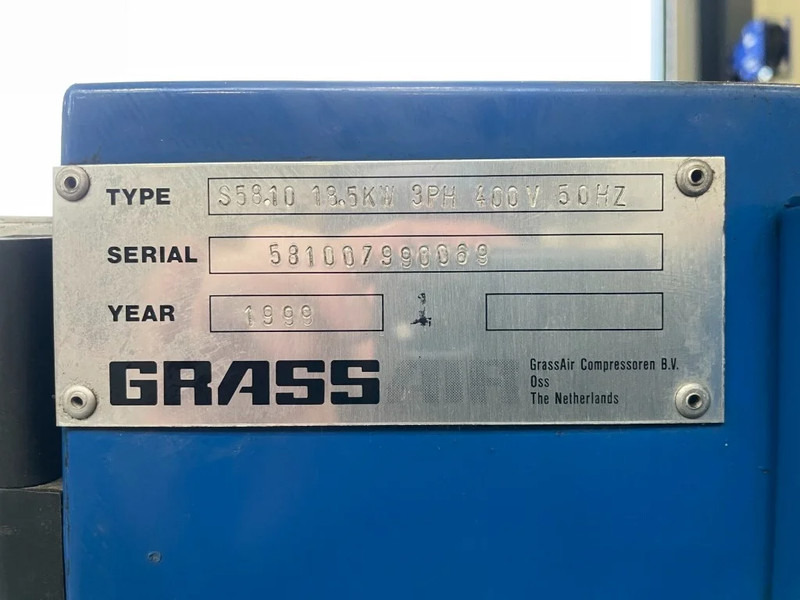 Grassair S58.10 Elektrische Schroefcompressor 18.5 kW 2500 L / min 10 Bar - Kompresor udara: gambar 4 Grassair S58.10 Elektrische Schroefcompressor 18.5 kW 2500 L / min 10 Bar - Kompresor udara: gambar 4